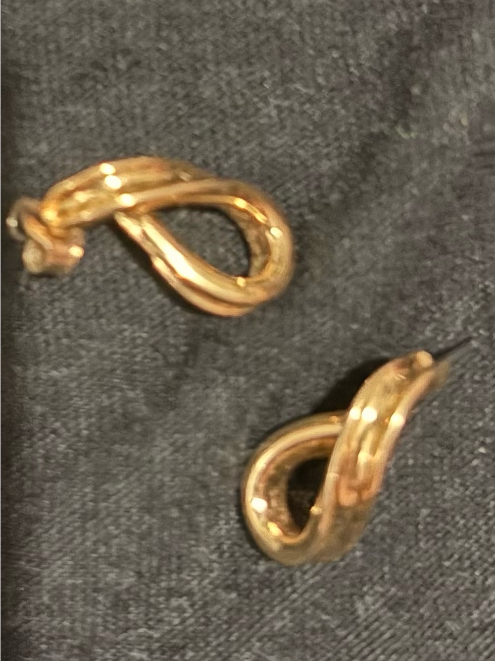 Classic Gold-Tone Twist Hoop Earrings
